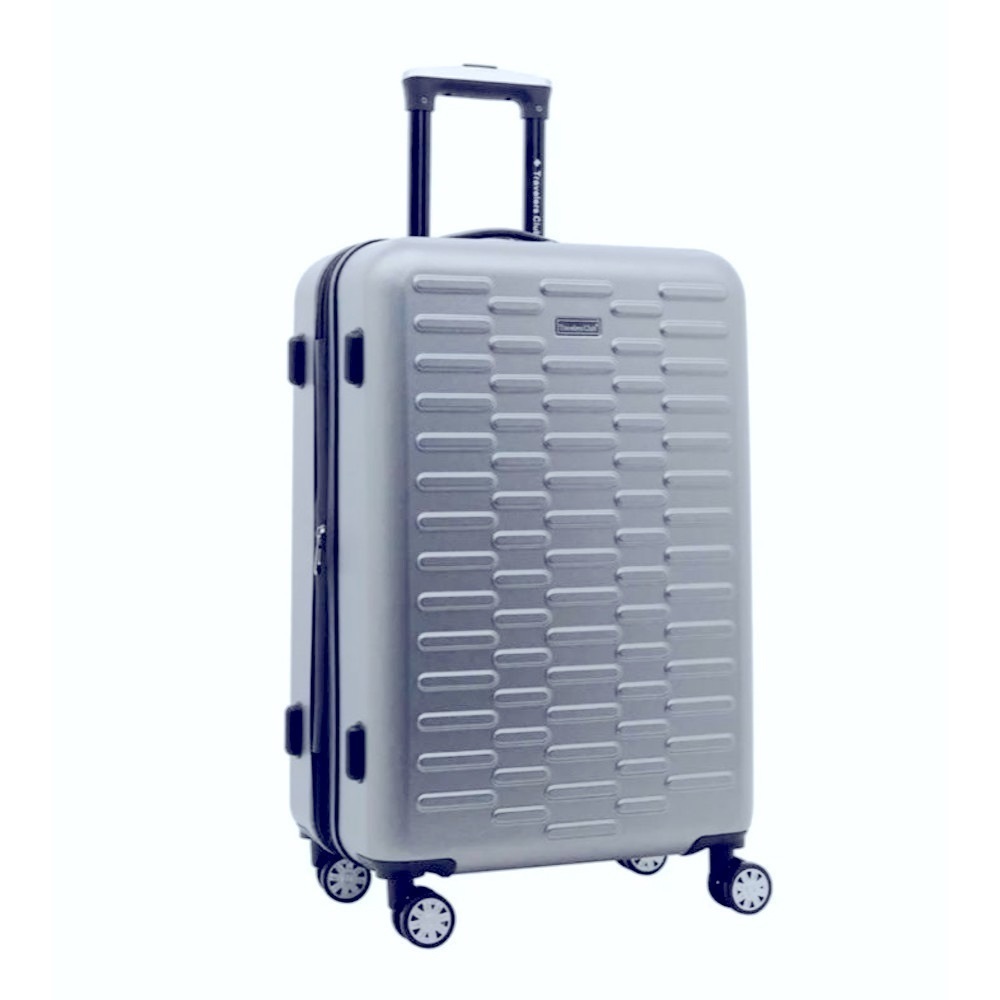 TRAVELERS CLUB Shannon Spinner Expan. Luggage ”suitcase silver gray 24 ✈️🔥
